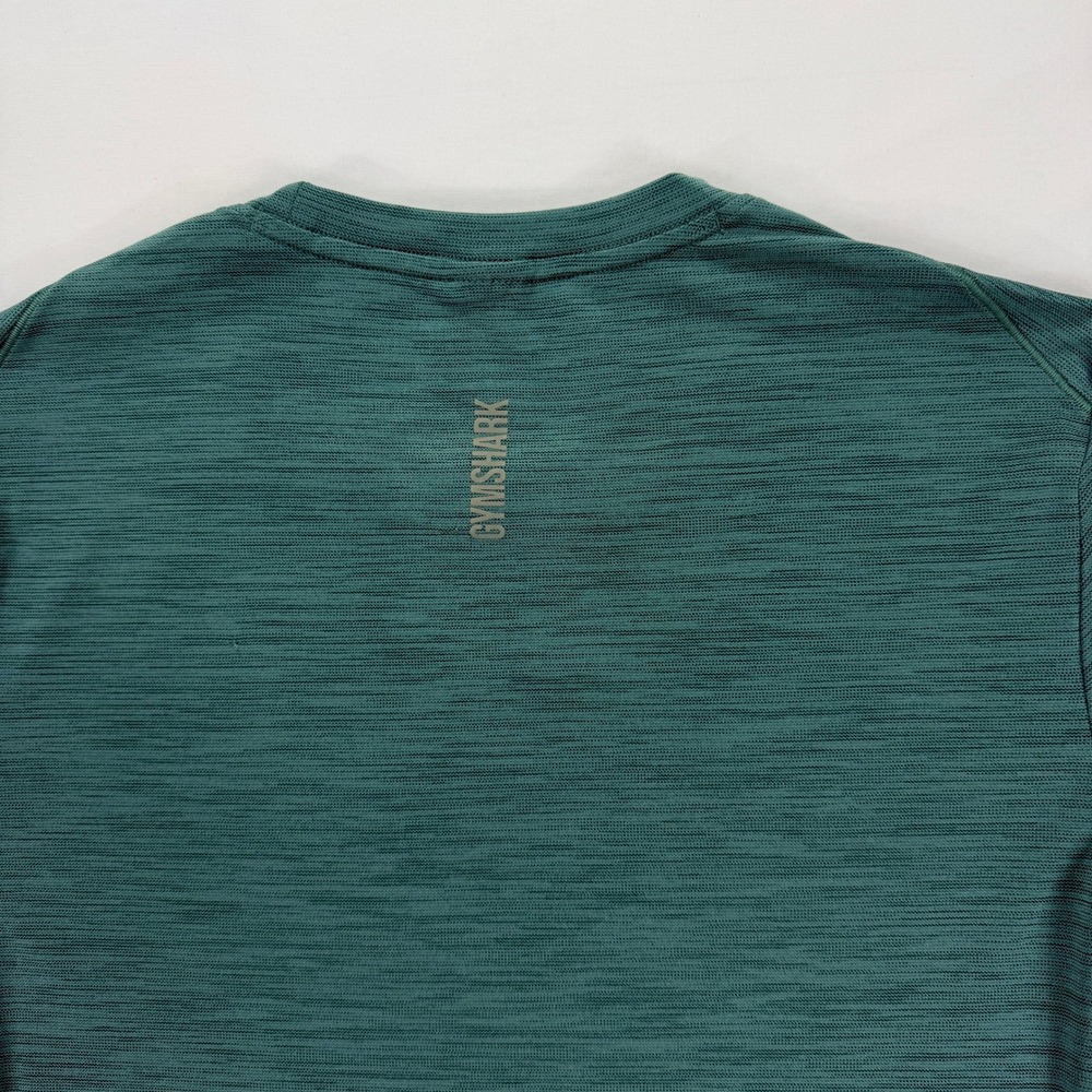 Gymshark Mens‎ Seamless T Shirt Short Sleeve Athletic Gym Workout Green Size S - Picture 8 of 9